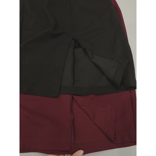 Chân váy bút chì xẻ trước xuất dư