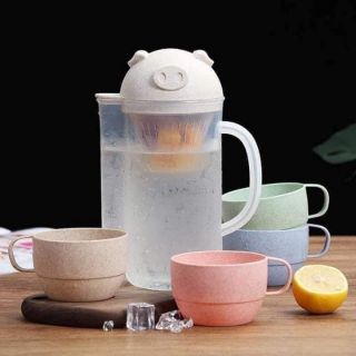 Bộ bình lọc trà kèm 4 ly lúa mạch