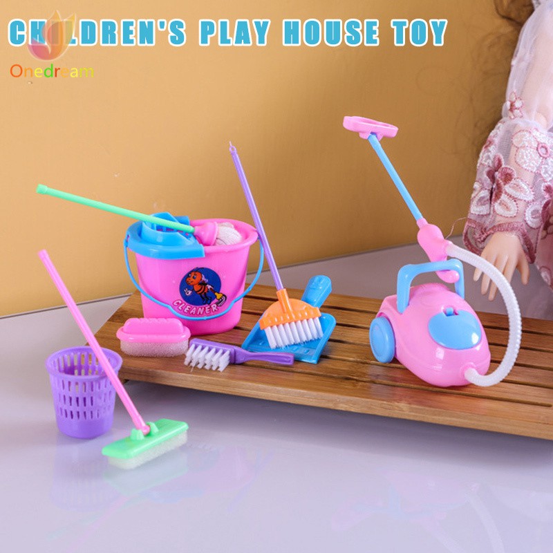 Bộ 9 đồ chơi vệ sinh nhà ở mini cho bé