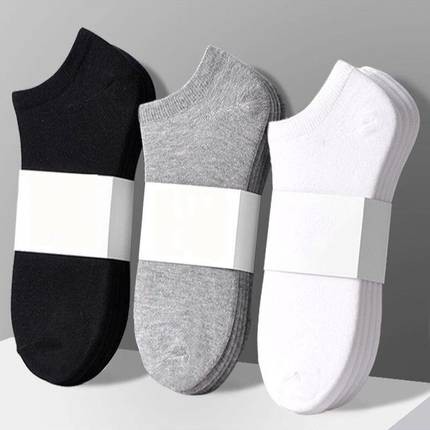 combo 10 vớ tất nam nữ cổ thấp 100% cotton hàng nhập khẩu