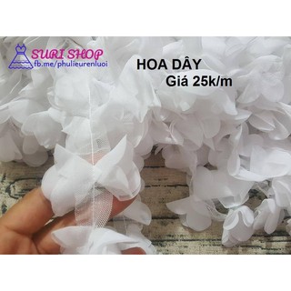 Hoa dây vải voan chiffon