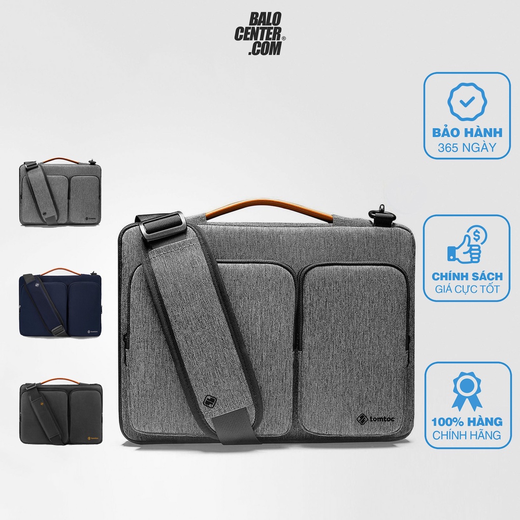 Cặp Xách Laptop 13-15inch Cao Cấp, Phong Cách Công Sở Sang Trọng - Nhập Khẩu Chính Hãng Thương Hiệu Tomtoc