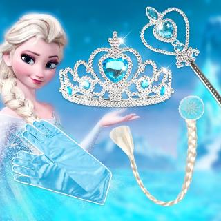 Disney Bộ Phụ Kiện Hóa Trang Công Chúa Elsa Anna Xinh Xắn Cho Bé Gái