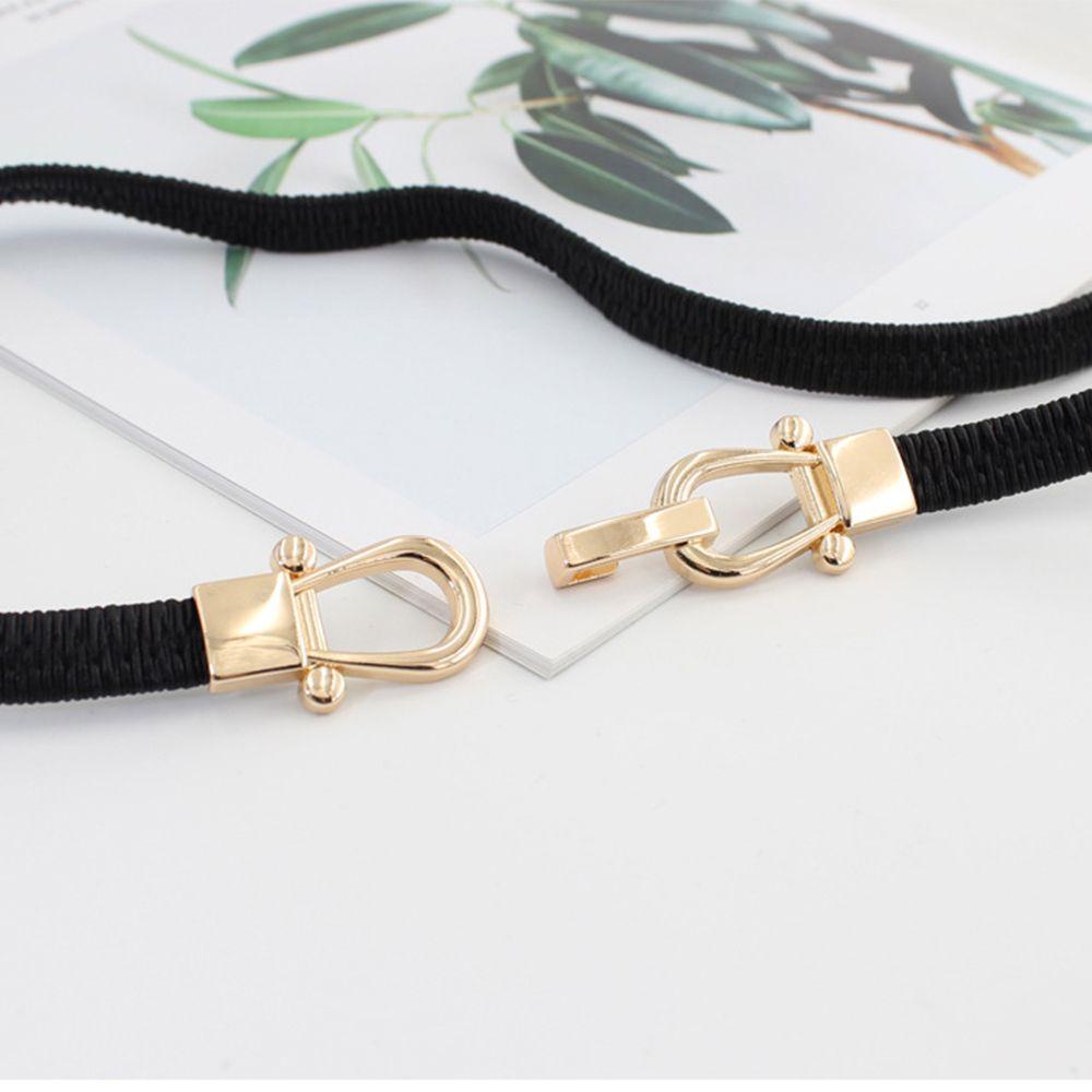 Thắt Lưng Màu Trơn Khóa Kim Loại Độc Đáo Dễ Phối Đồ Thời Trang Cho Nữ