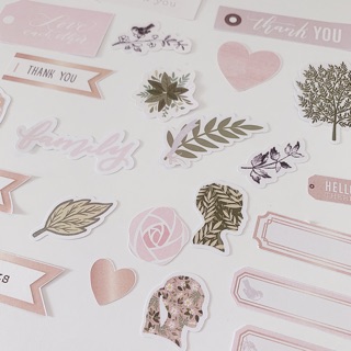 DIE CUT TRANG TRÍ SCRAPBOOK, BULLET JOURNAL - HEART OF HOME COLLECTION