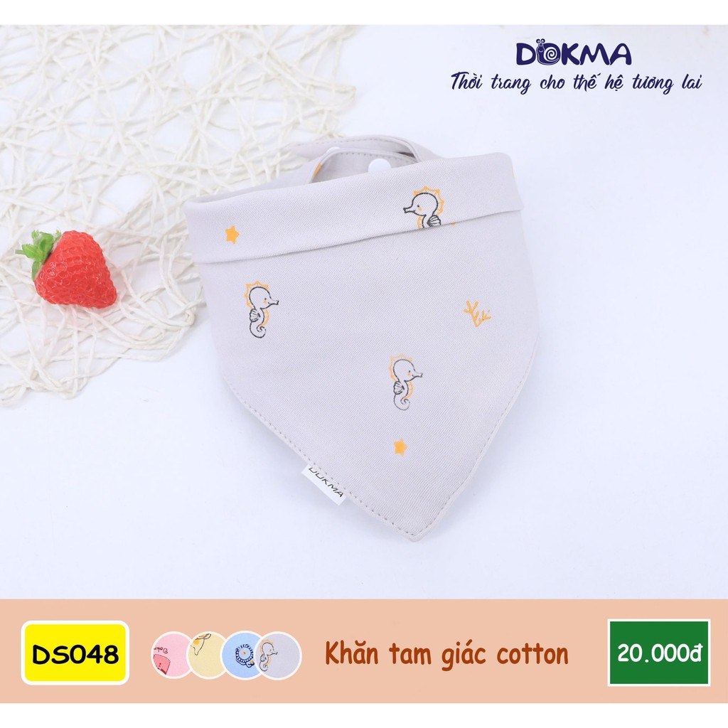 DS048 Khăn yếm tam giác cotton Dokma