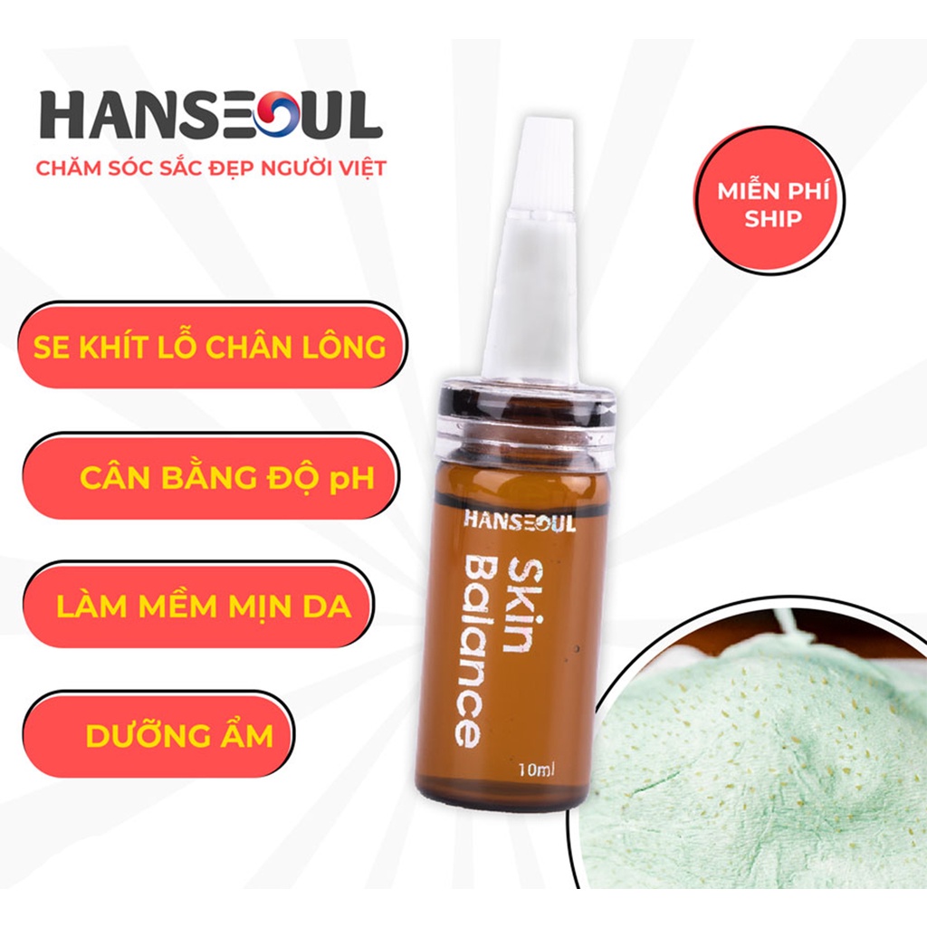 Combo Mặt nạ lột mụn đầu đen và Serum se khít lỗ chân lông Hanseoul - RME Beauty