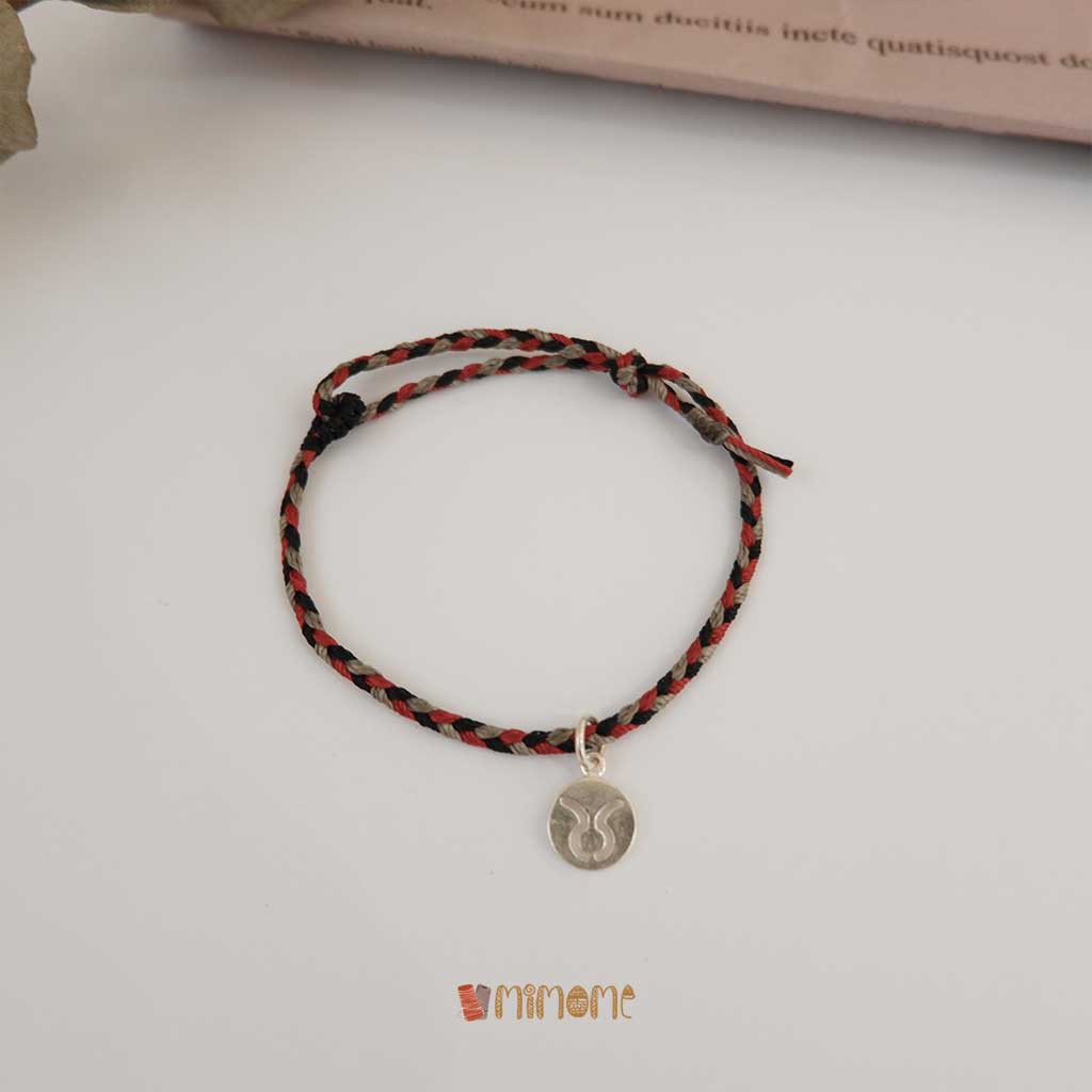Vòng bính waterproof phối màu charm bạc s925 cung hoàng đạo (6)