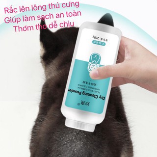 Phấn tắm khô, khử mùi hương hoa BEICHONG cho chó mèo 260g