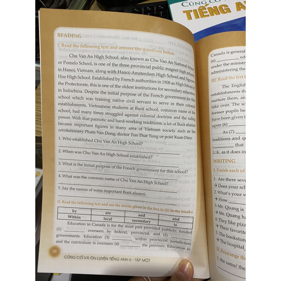 Sách - Củng cố và ôn luyện Tiếng anh 6 tập 1