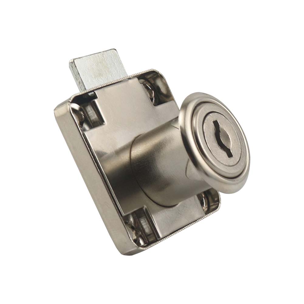 Ổ Khóa Cửa Tủ Bằng Thiếc Hình Vuông Có Lưỡi Móc Tiện Dụng Cho Văn Phòng / Tủ Chén