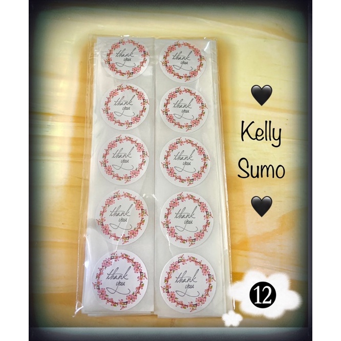 Set 50 Sticker dán chữ THANK YOU xinh xinh