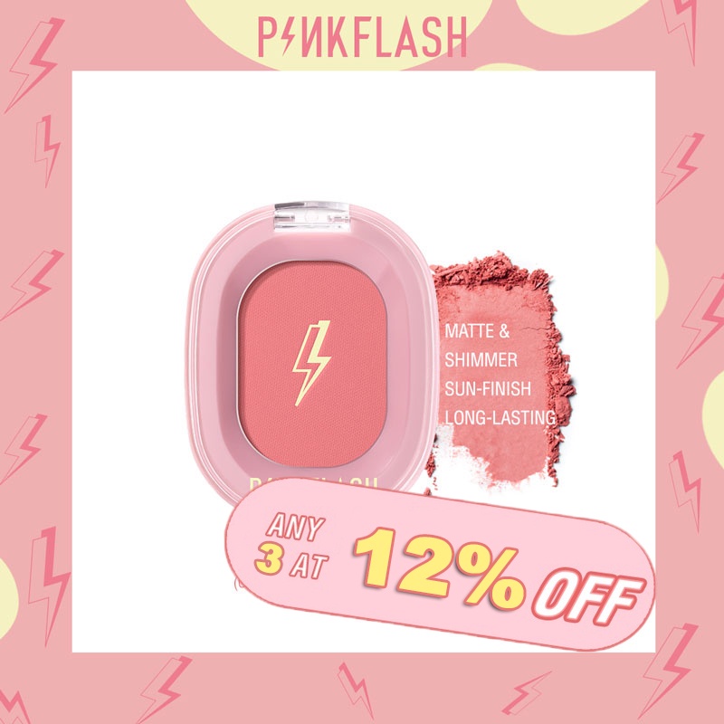 Phấn má hồng PINKFLASH trang điểm tự nhiên Phấn má natural face blush