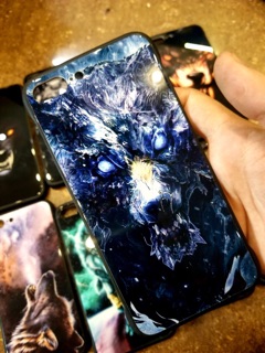 Ốp lưng sói mặt lưng kính siêu ngầu