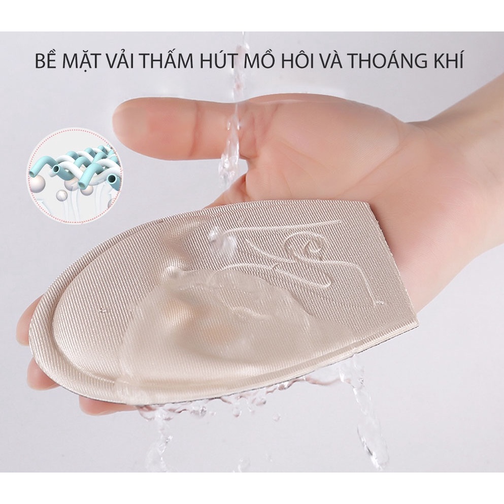 Lót giày hickes 4D bảo vệ lòng bàn bàn chân và chống trượt về phía trước mũi tròn, mũi nhọn