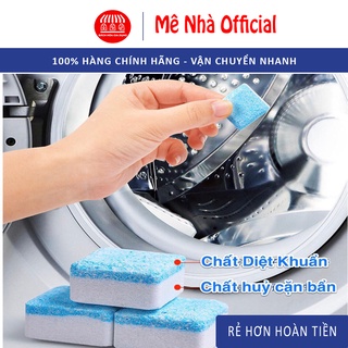 Hộp 12 Viên Tẩy Vệ Sinh Lồng Máy Giặt - Diệt Khuẩn, Tẩy Sạch Chất Cặn, Mảng Bám, Ẩm Mốc (Viên Trắng)