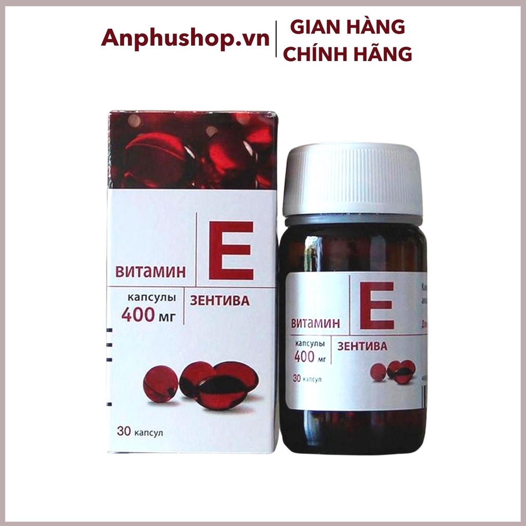 Vitamin E đỏ Nga LIFEVIT 400mg lọ thủy tinh - Sản phẩm chính hãng