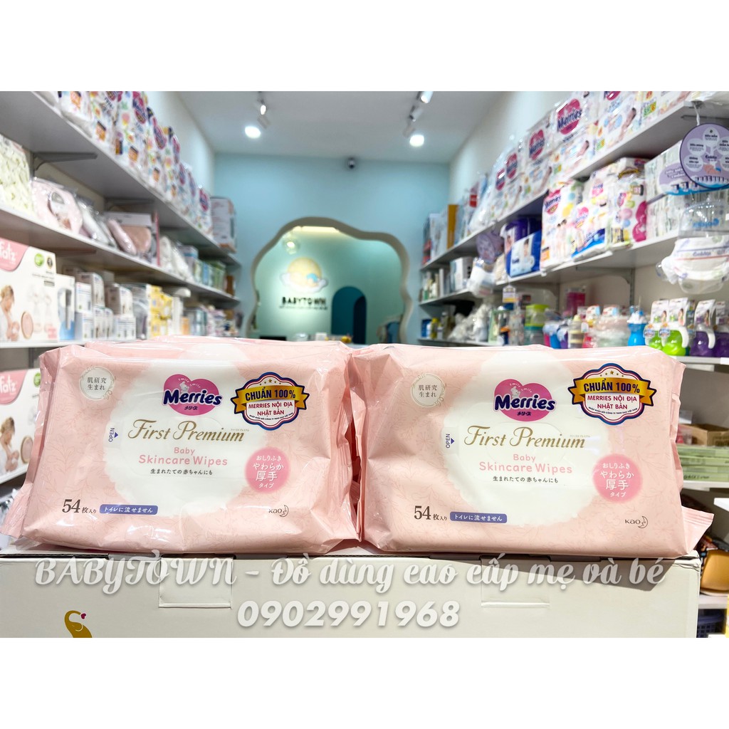Khăn ướt Merries Nội Địa Nhật 54 tờ