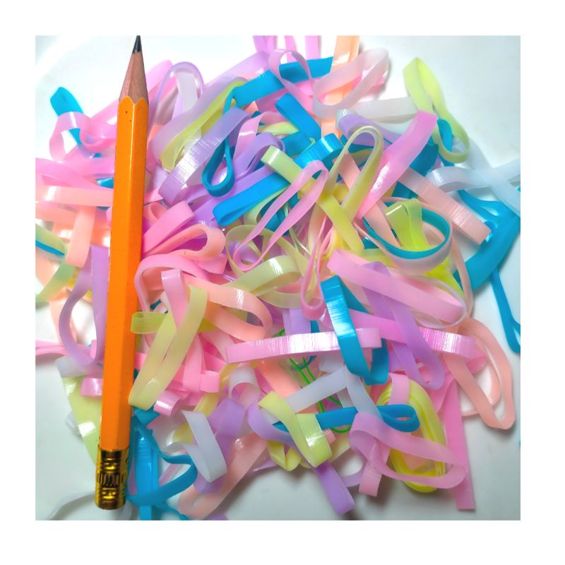 Thun cột tóc nữ nhiều màu tiện dụng bằng nhựa co dãn tốt