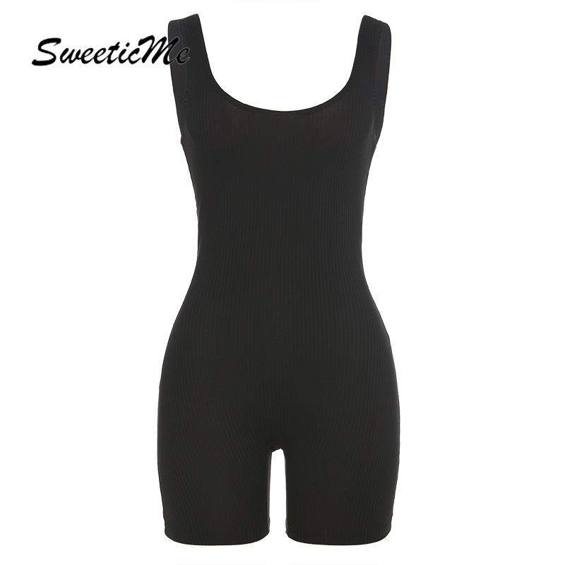 Áo liền quần Sát Nách Cổ Tròn Phong Cách Đường Phố Cho Nữ 2021 | BigBuy360 - bigbuy360.vn