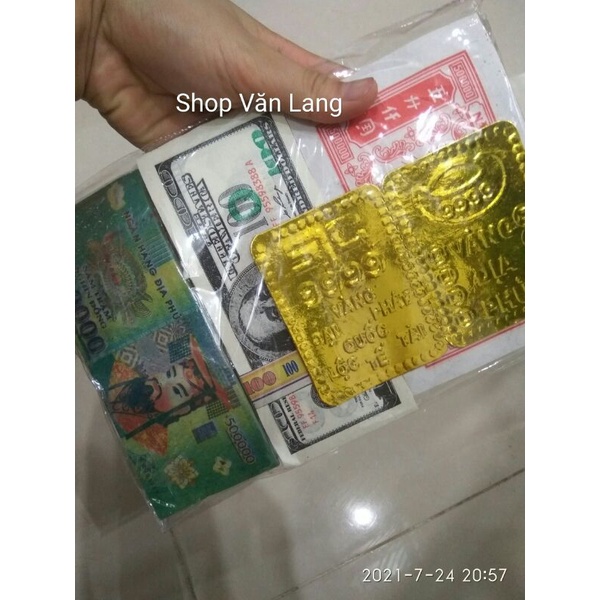 Lễ tiền vàng - vàng mã xếp sẵn đầy đủ loại 1