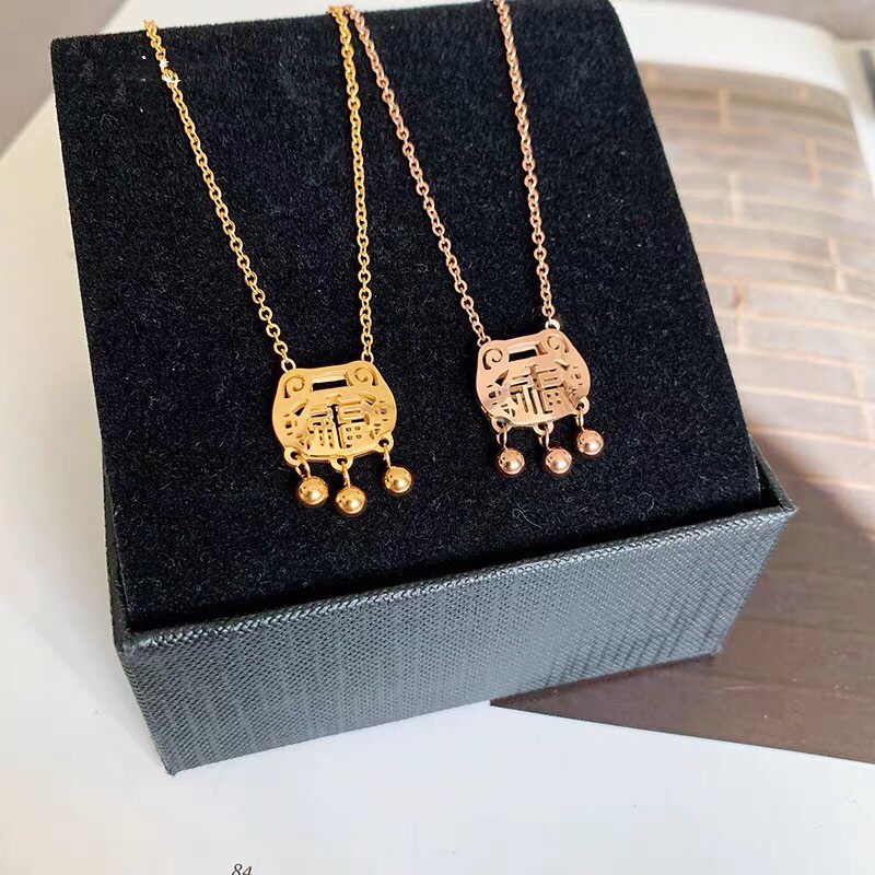 Dây Chuyền Thép Titan 18K Khóa Không Cần Thay Đổi Phong Cách Tối Giản Thời Trang Thanh Lịch Không Gây Dị Ứng