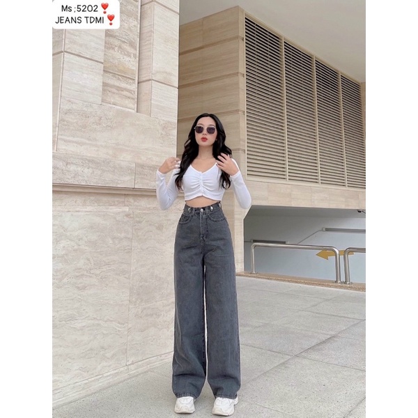 Quần jeans baggy mã 3202, 3132, 5211, 5172 lưng siêu cao ống rộng dài