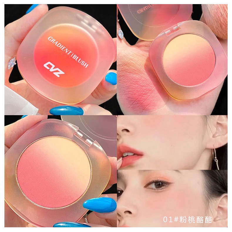 Phấn má trang điểm hồng pink 3 màu  dễ thương