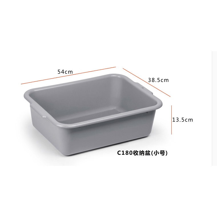 Thau và xô nhựa chuyên dụng cho xe đẩy 3 tầng phục vụ nhà hàng