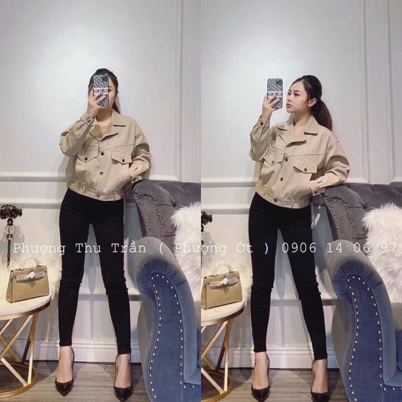 Siêu Hót- Áo Khoác Da Nhung Khuy Lưng Hottrend | BigBuy360 - bigbuy360.vn