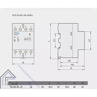 Khởi động từ 1 pha CHINT NCH8