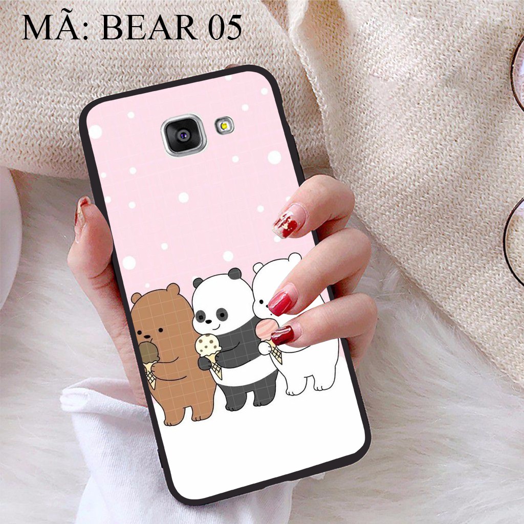 Ốp lưng Samsung A7 2016 viền dẻo TPU BST Gia Đình Nhà Gấu