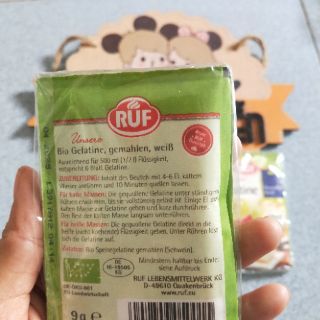Bột gelatine hữu cơ RUF 9gr