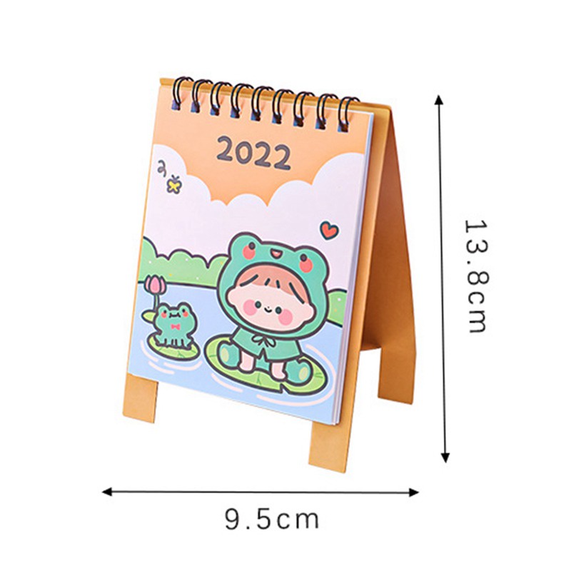 Lịch để bàn thiết kế nhỏ gọn họa tiết dễ thương