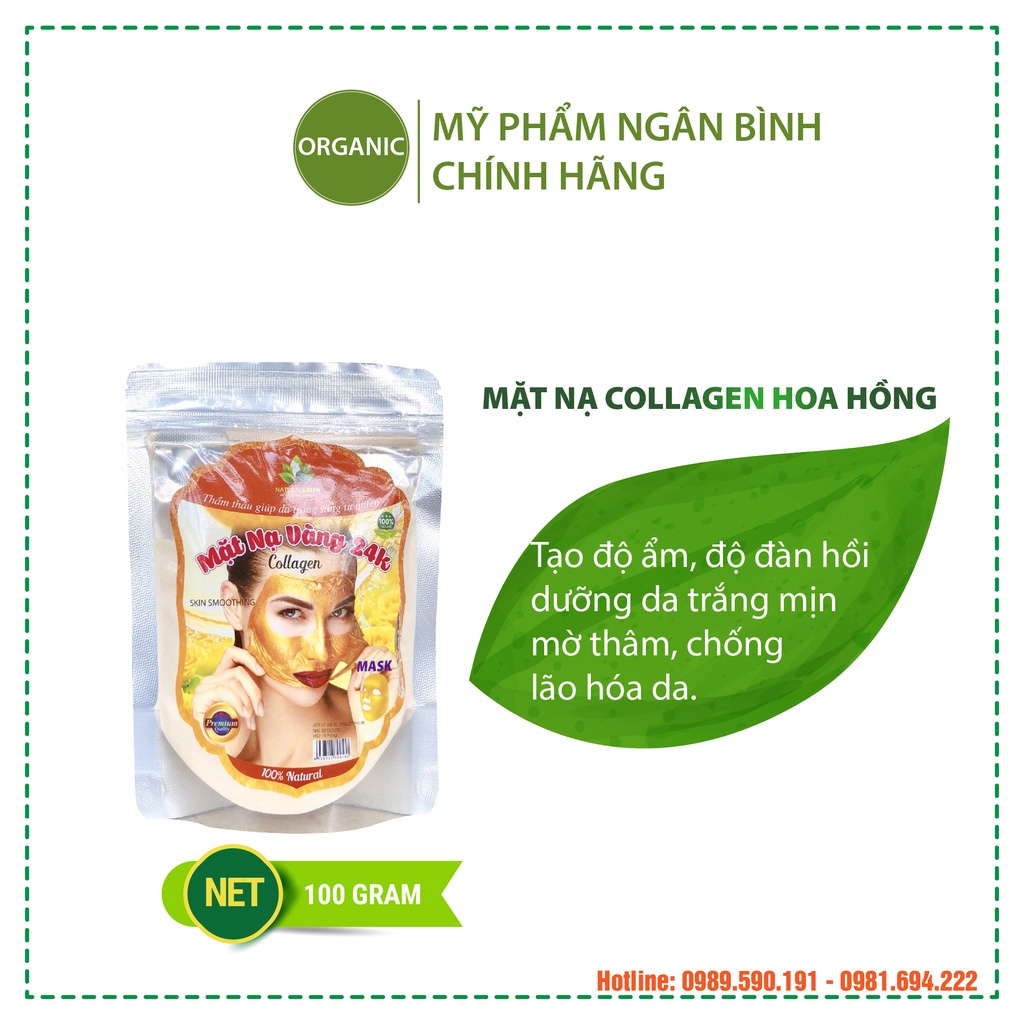 Mặt nạ vàng 24k cải thiện nếp nhăn, chống lão hóa cho da