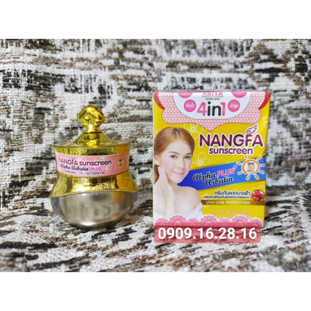 [NỘI ĐỊA THÁI LAN] Kem chống nắng che khuyết điểm Nangfa 4in1 Thái Lan 1 HỘP | BigBuy360 - bigbuy360.vn