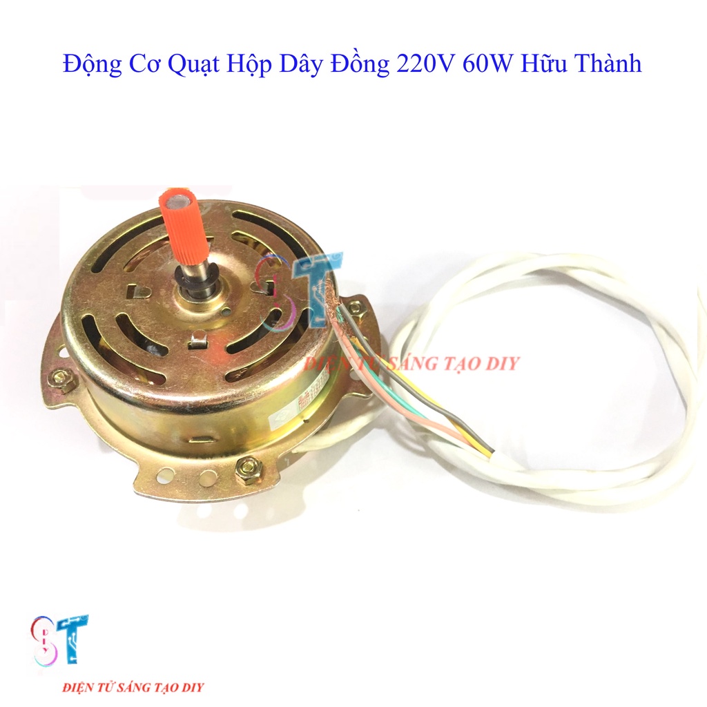 Động Cơ Quạt Hộp Lõi Dây Đồng Hữu Thành, Củ Quạt 220V 60W
