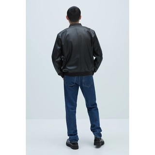 ÁO BOMBER DA ZARA MAN MÀU ĐEN