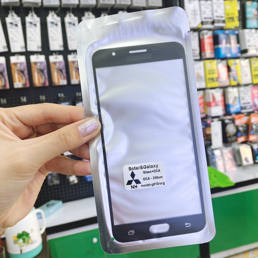 Kính ép oca có sẵn keo Samsung J7 prime / G610 OCA chất lượng , giá tốt