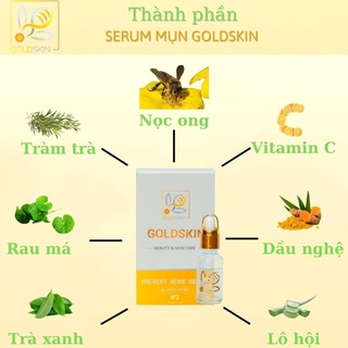 SERUM NGĂN NGỪA MỤN GOLDSKIN - Dưỡng da khoẻ để mụn không tái lại, Phù hợp da nhạy cảm, da tuổi teen