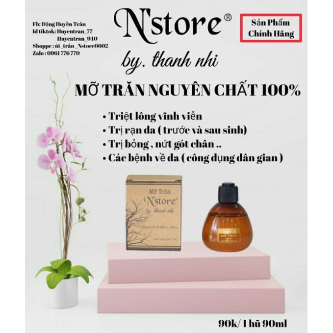 Mỡ Trăn Nguyên Chất
