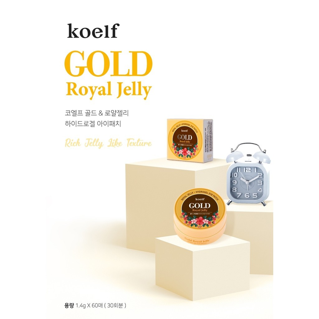 Mặt nạ mắt Petitfee KOELF Gold & Royal Jelly Hydro Gel