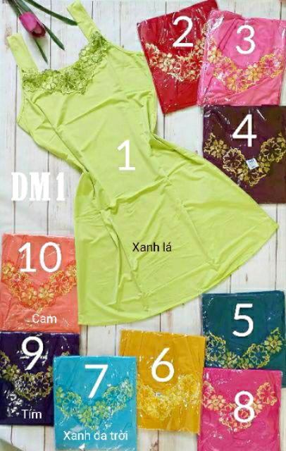 Đầm ngủ - Đầm mặc nhà thun lạnh nữ