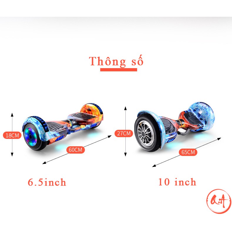Xe Điện Cân Bằng 10 inch Mitech Smart Balance Wheel 💥 Kết nối Bluetooth