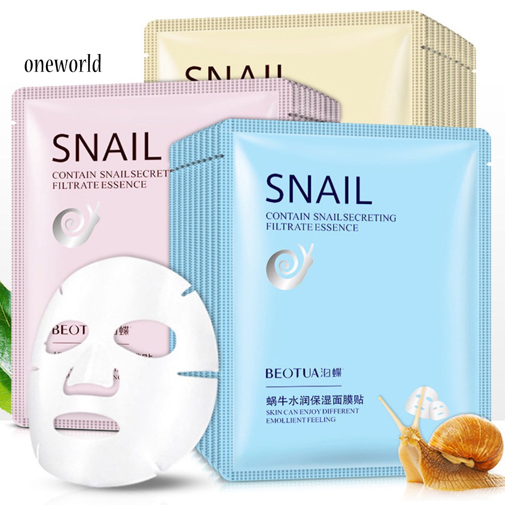 [Hàng mới về] Mặt nạ dưỡng ẩm từ tinh chất ốc sên kiềm dầu chống lão hóa