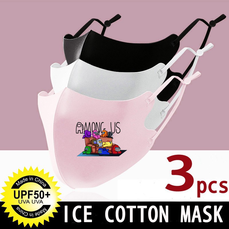 [Hàng mới về] Set 3 khẩu trang lụa chống bụi chống nắng hiệu quả