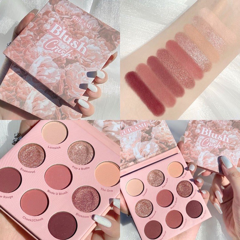 Bảng mắt GUICAMI Bare Mood và Blush Crush