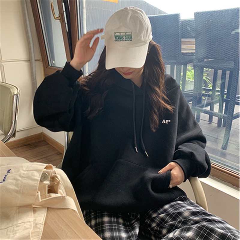 NRVP Áo Hoodie Dáng Rộng Thời Trang Hàn Quốc 2022 Dành Cho Nữ