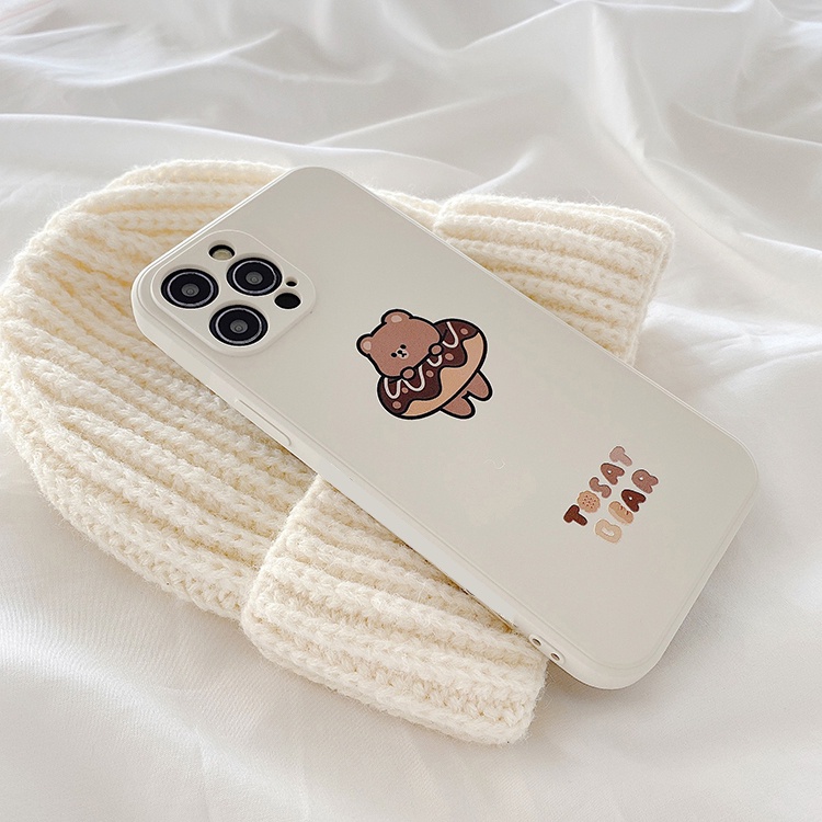Ốp Lưng Iphone Cạnh Vuông Tosat bear, BVC , Iphone5/5s/6/6plus/6s/6splus/7/7plus/8/8plus/x/xr/xs/11/12/pro/ma-Sen
