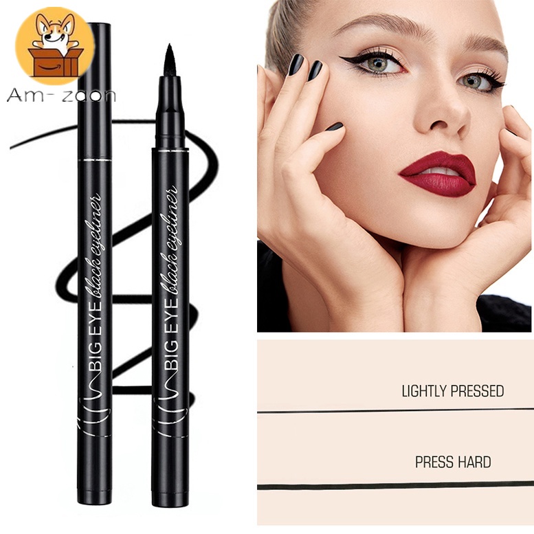 1 Bút Kẻ Mắt Dạng Lỏng Màu Đen Chống Thấm Nước Lâu Trôi